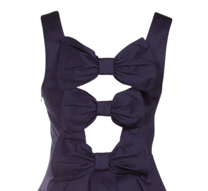 Dolly & Dotty Black Veronica Bow Dress