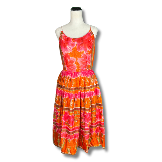 Jerry Gilden Vintage 1960s Orange Sundress