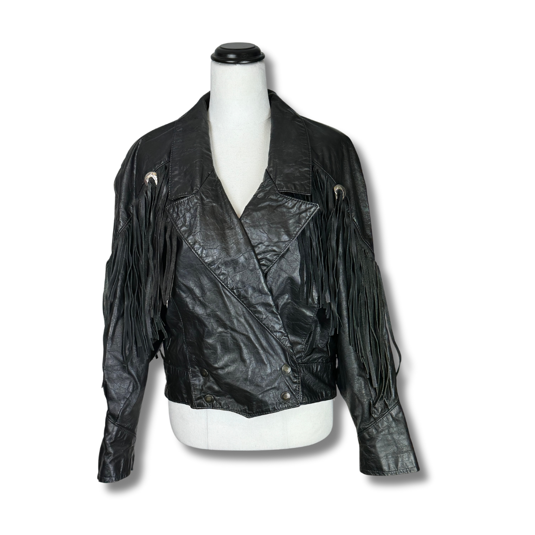 Park V Vintage Motorcycle Leather Jacket