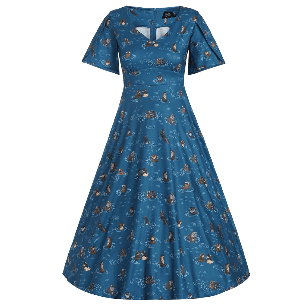 Dolly & Dotty Janice Otter Print Dress