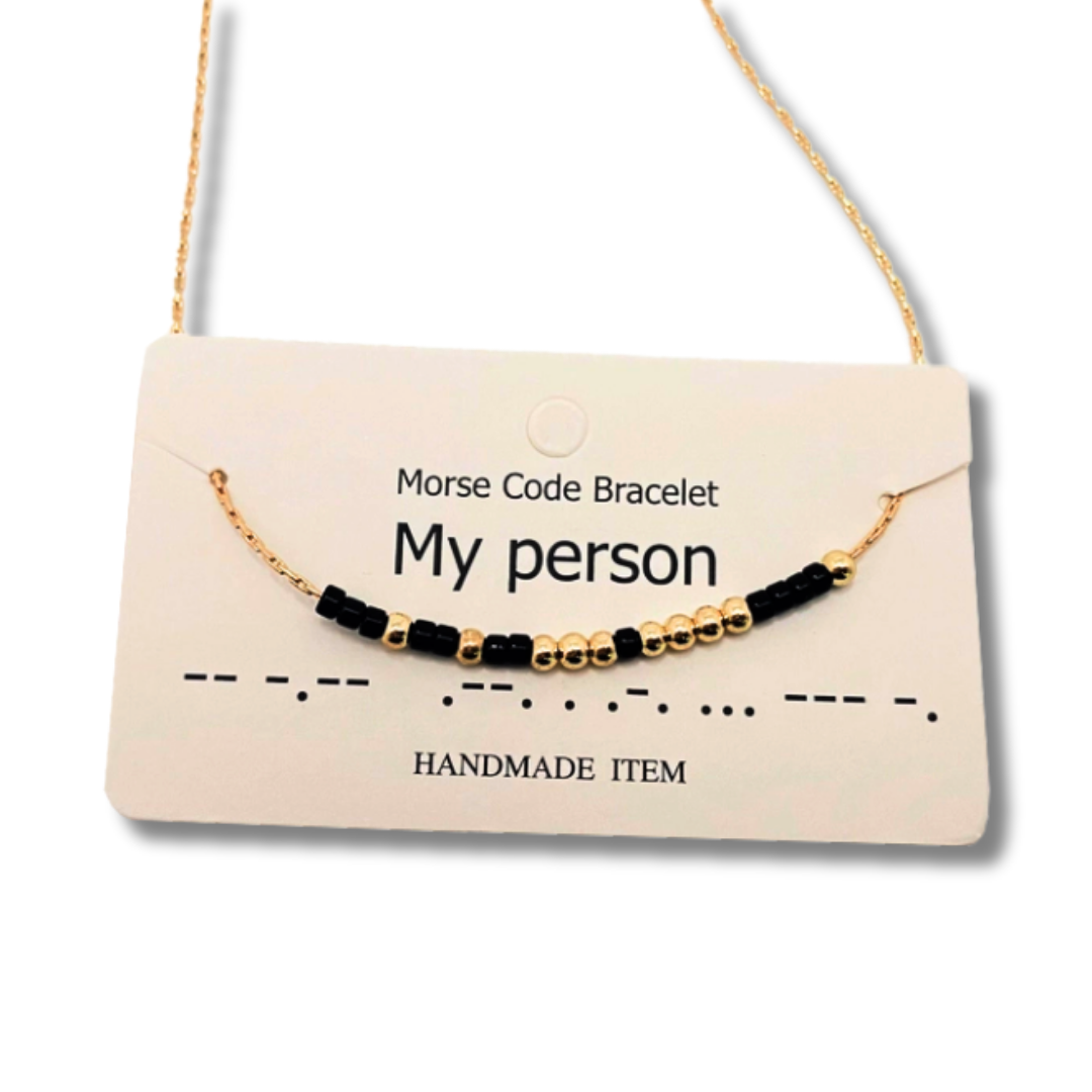 "My Person" Morse Code Bracelet 💛✨