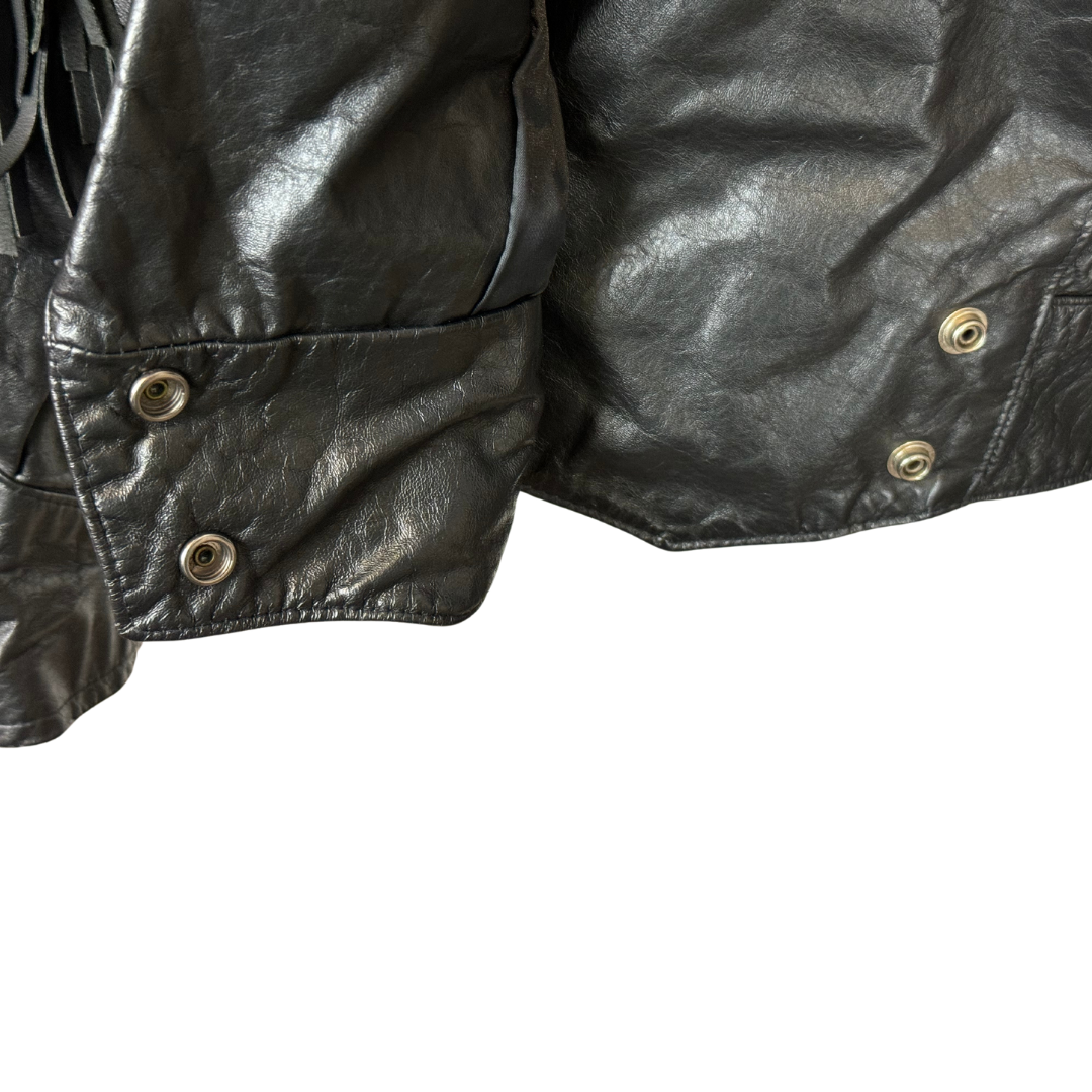 Park V Vintage Motorcycle Leather Jacket