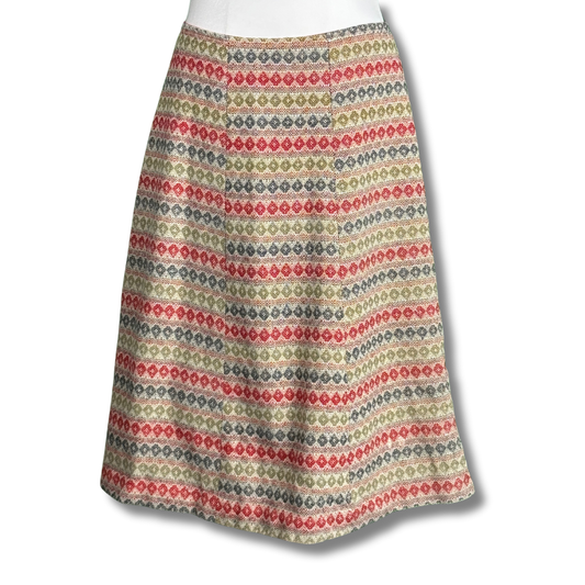 Handmade 60s Multicoloured Vintage Mod Style Skirt