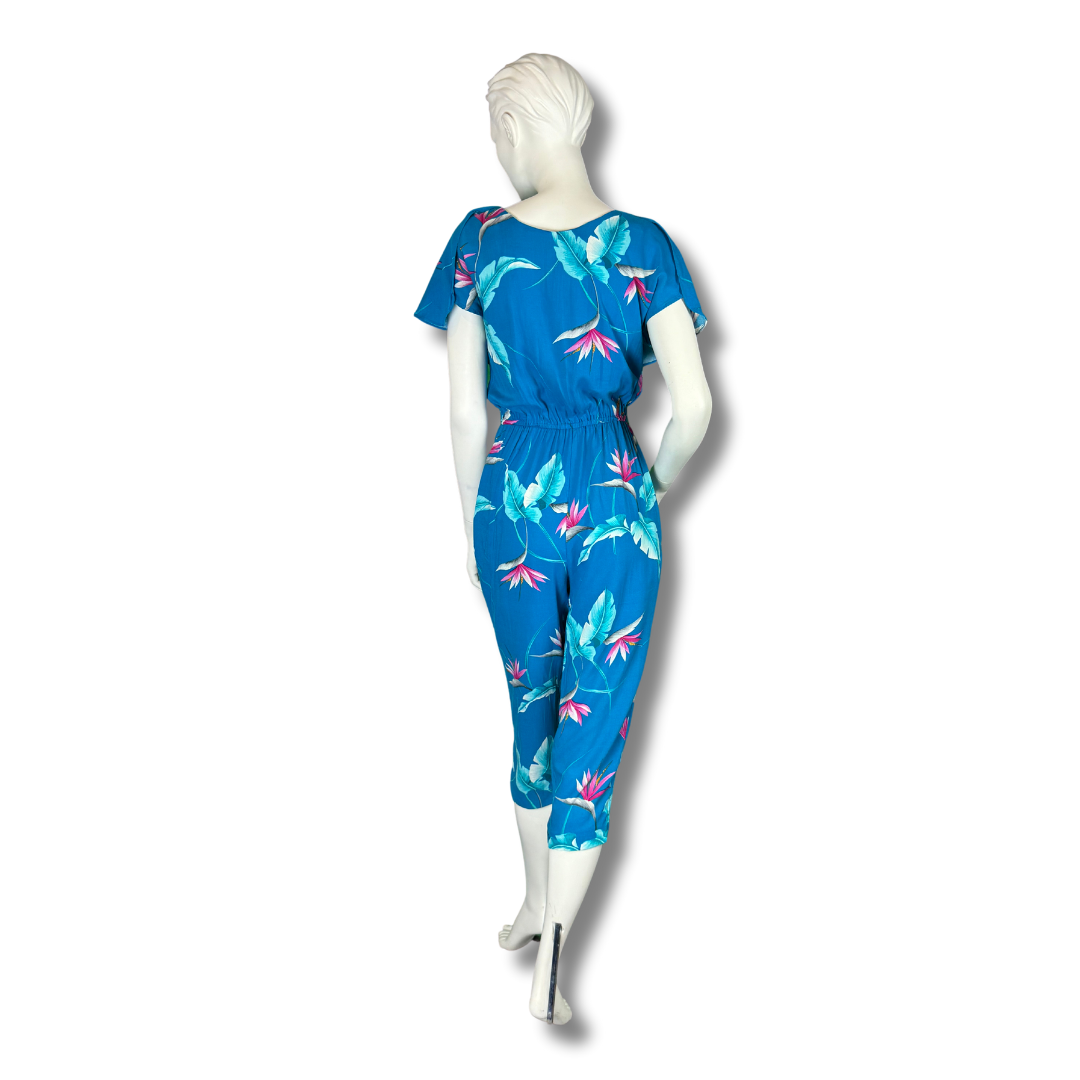 Vintage 1980s Bird of Paradise Jumpsuit