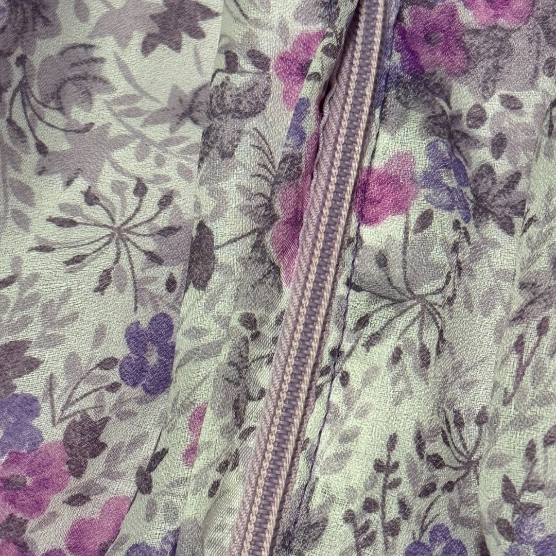 1980s Handmade Lilac Tea Dress