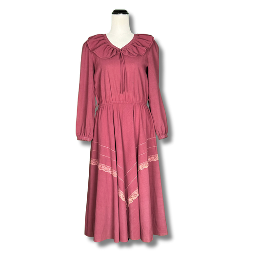 1980s Pink Secretary Dress