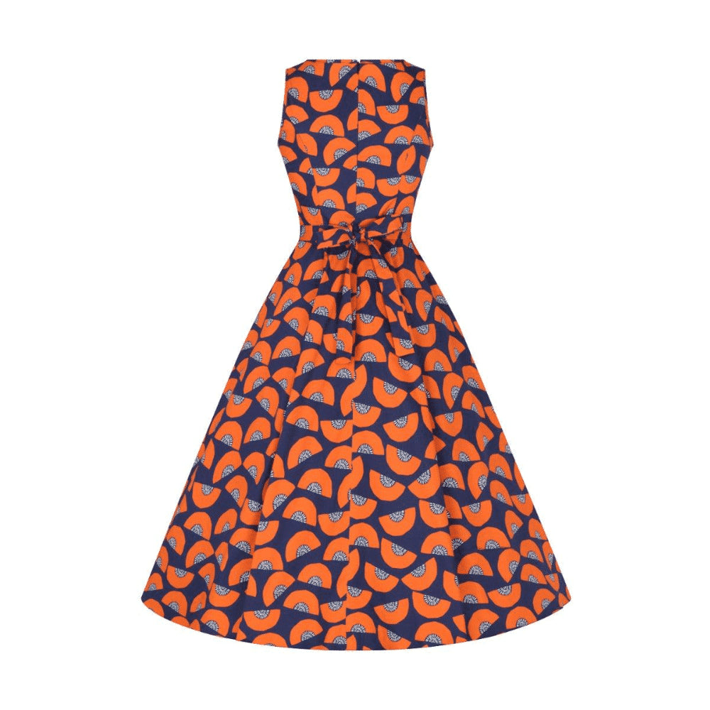 Lady V London Hepburn dress in Cantaloupe