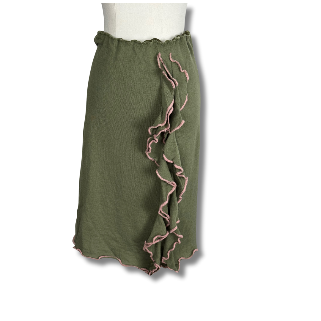 Alannah Hill Olive Ruffle Skirt