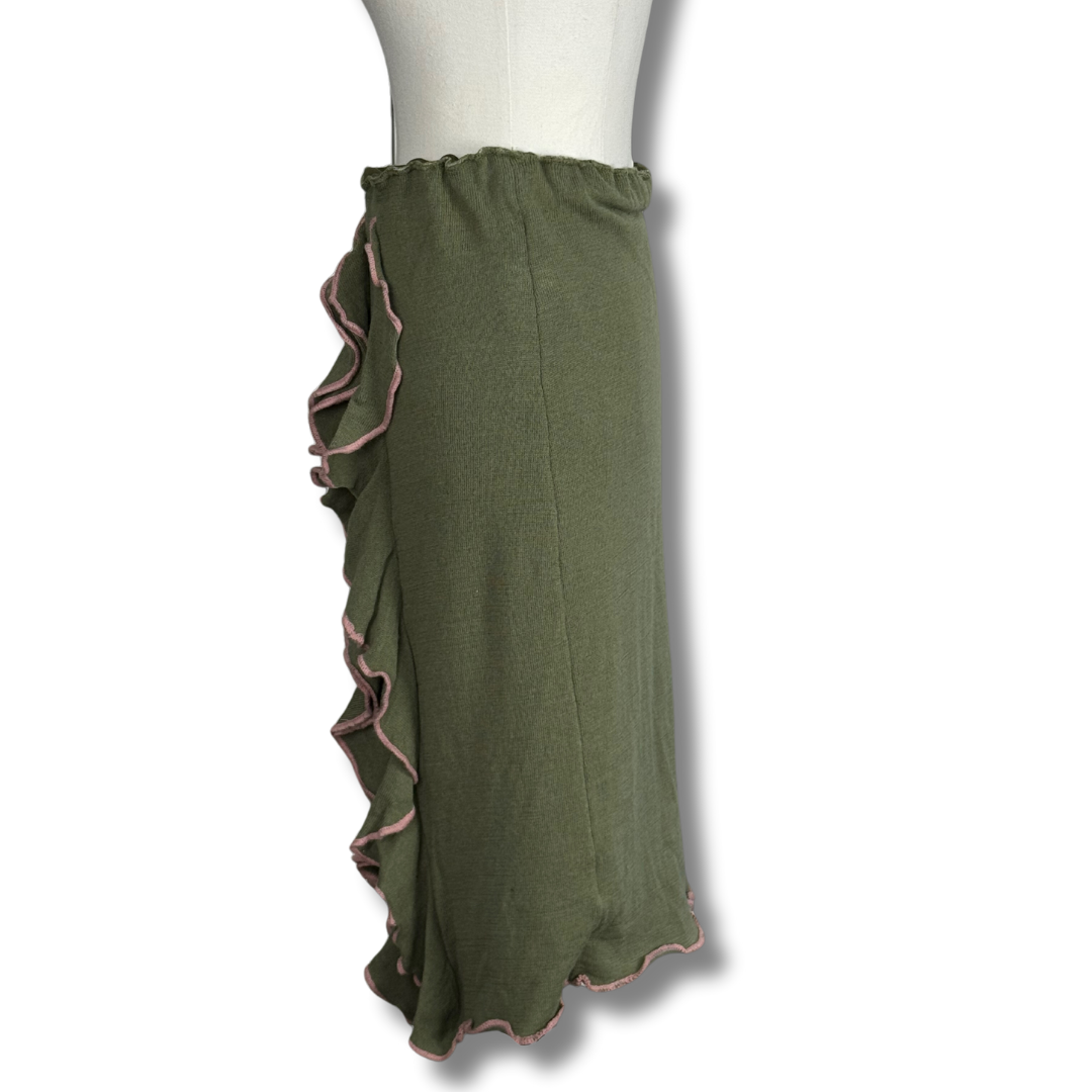 Alannah Hill Olive Ruffle Skirt