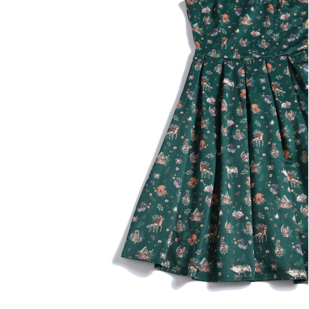 Amanda Green Woodland Forest Swing Dress