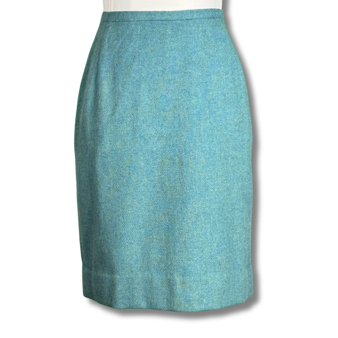 Bobbie Brooks Vintage 60s Blue Pencil Skirt