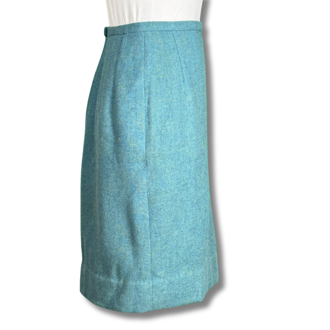 Bobbie Brooks Vintage 60s Blue Pencil Skirt