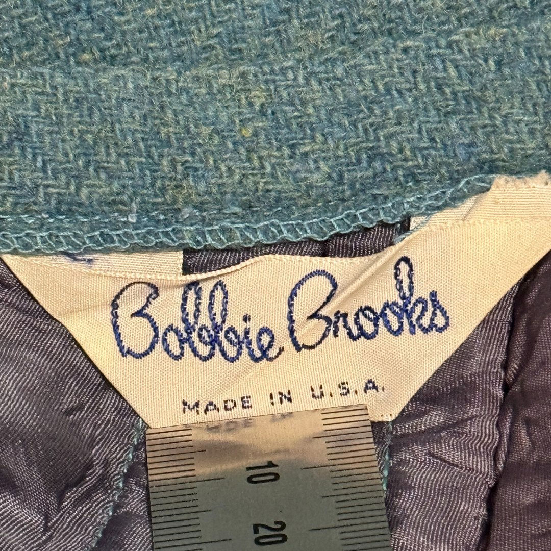 Bobbie Brooks Vintage 60s Blue Pencil Skirt