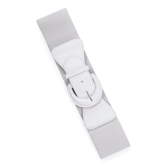 Banned Retro Corinne Elastic Belt in White