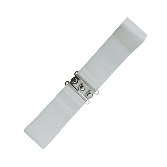 Banned Retro Vintage Stretch Belt in White