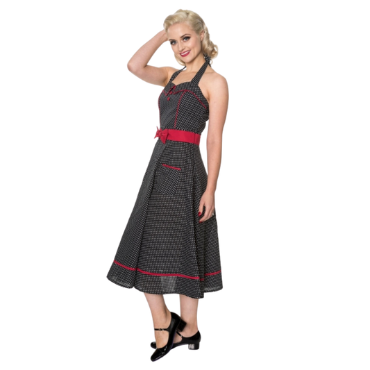 Banned Retro Star Crossed Halter Dress