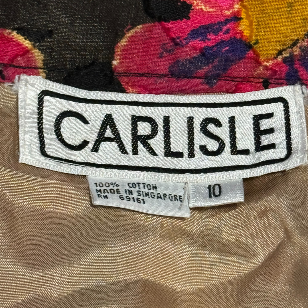 Carlisle 1980s Tropical Skirt and Top Set