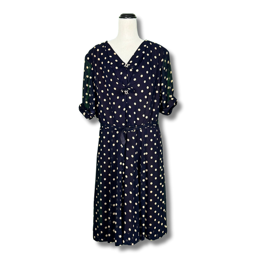 Classic Lady by Constantine  Vintage 1950s Polka Dot Dress