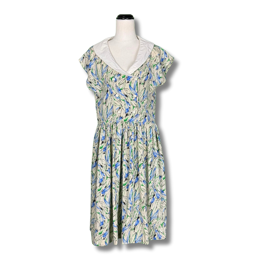 Contact Vintage 90s Print Dress