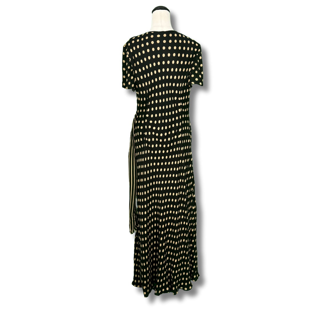 Donna Ricco 1920s Style Black and White Evening Dress