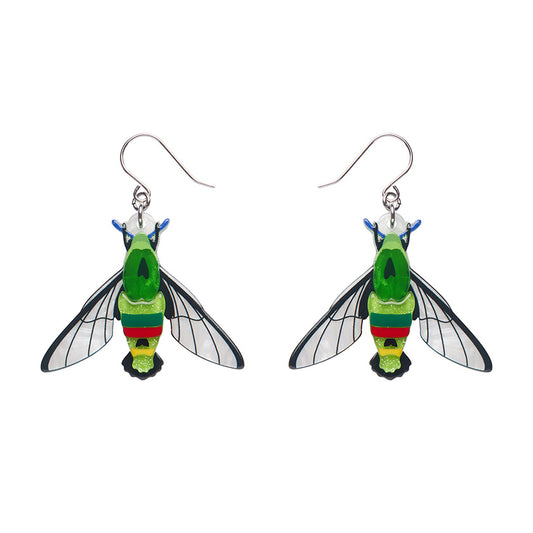 Erstwilder Glimmer the Hawk Moth Earrings