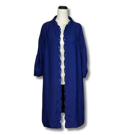 Eva Derry 70s Long Blue Coat