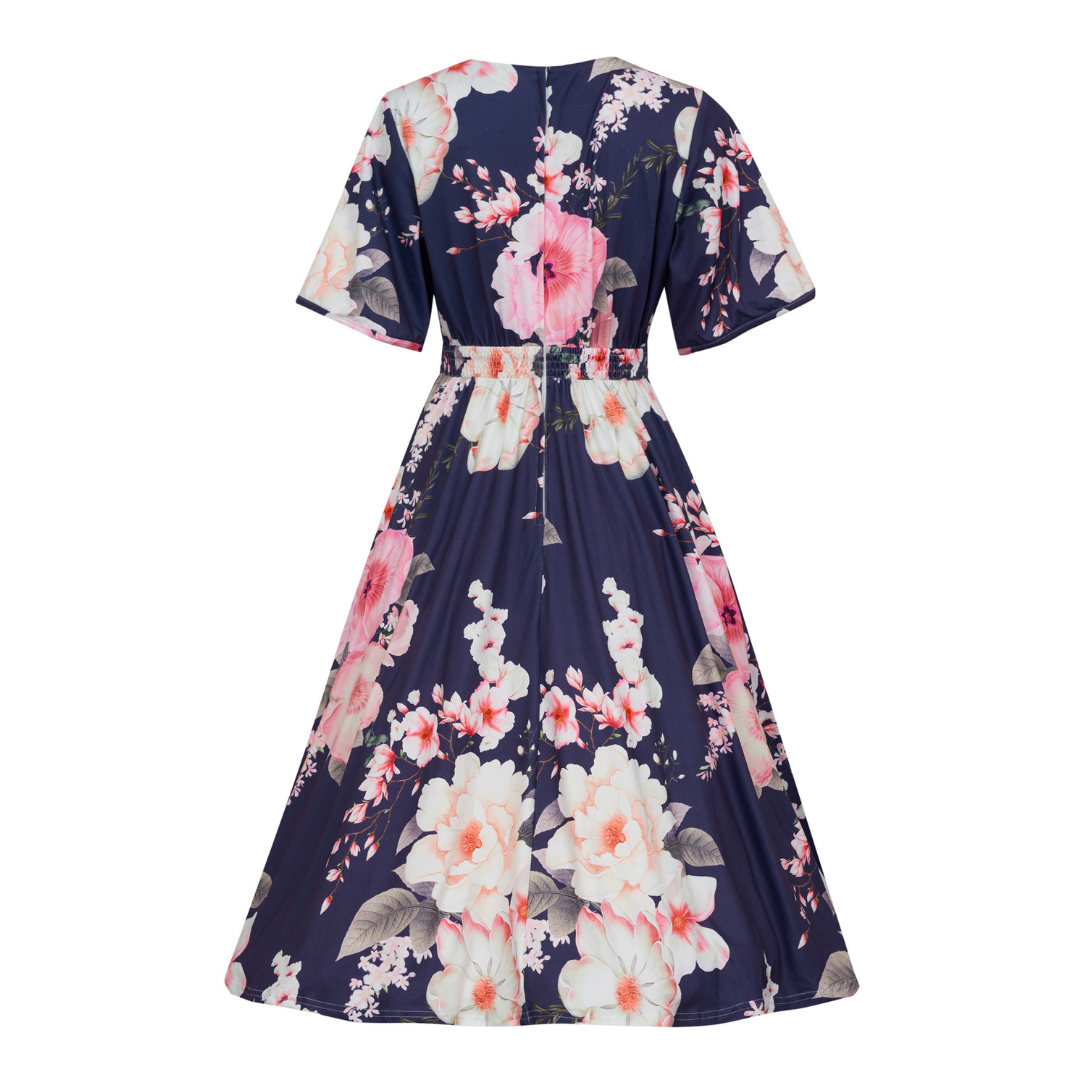 Dolly & Dotty Janice Navy Floral Dress