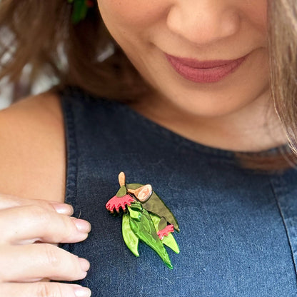 Erstwilder Red Gum Blossom Brooch