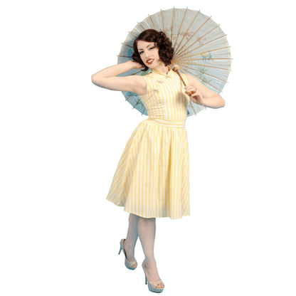 Happy Yellow Dress Wanderer Yellow Stripe Dress