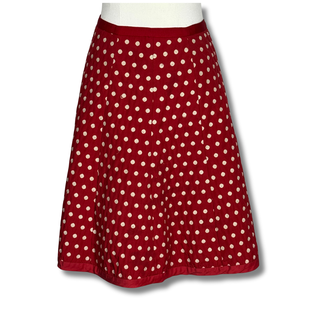 Alannah Hill 'I Give Everything' Red Polka Dot Skirt