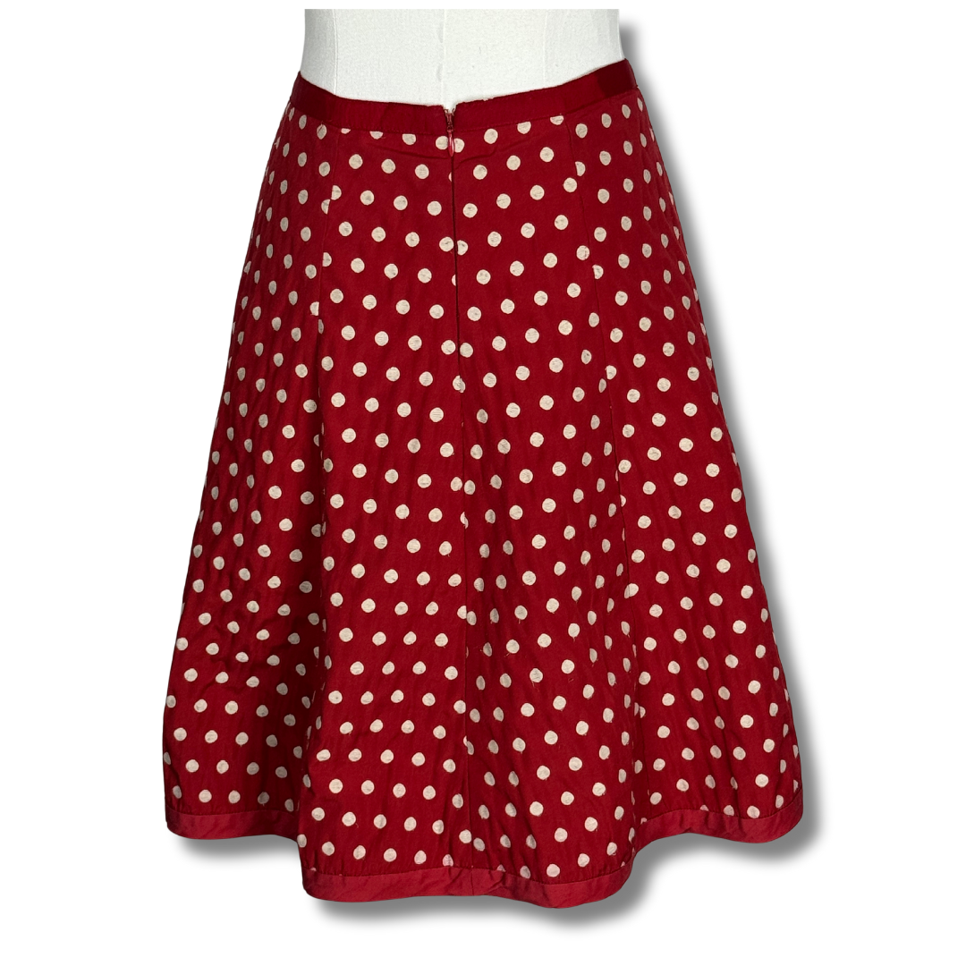 Alannah Hill 'I Give Everything' Red Polka Dot Skirt