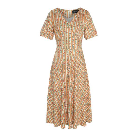 Dolly & Dotty Julia Vintage Oranges Dress - shipping late April