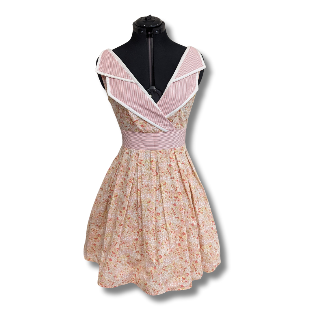 Kitten d'Amour Floral Dress with Cross Over Top