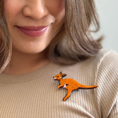 Erstwilder Joy the Kangaroo Brooch