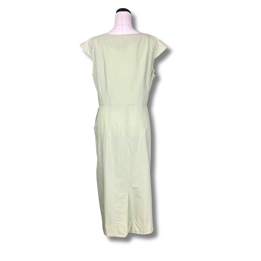 Lane Bryant Vintage 1950s Pale Green Formal Dress