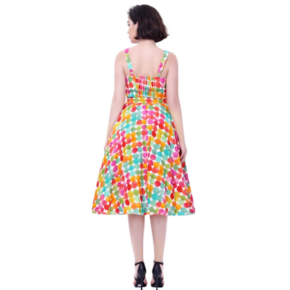 Miss Lulo Lori Watercolour Dots Dress