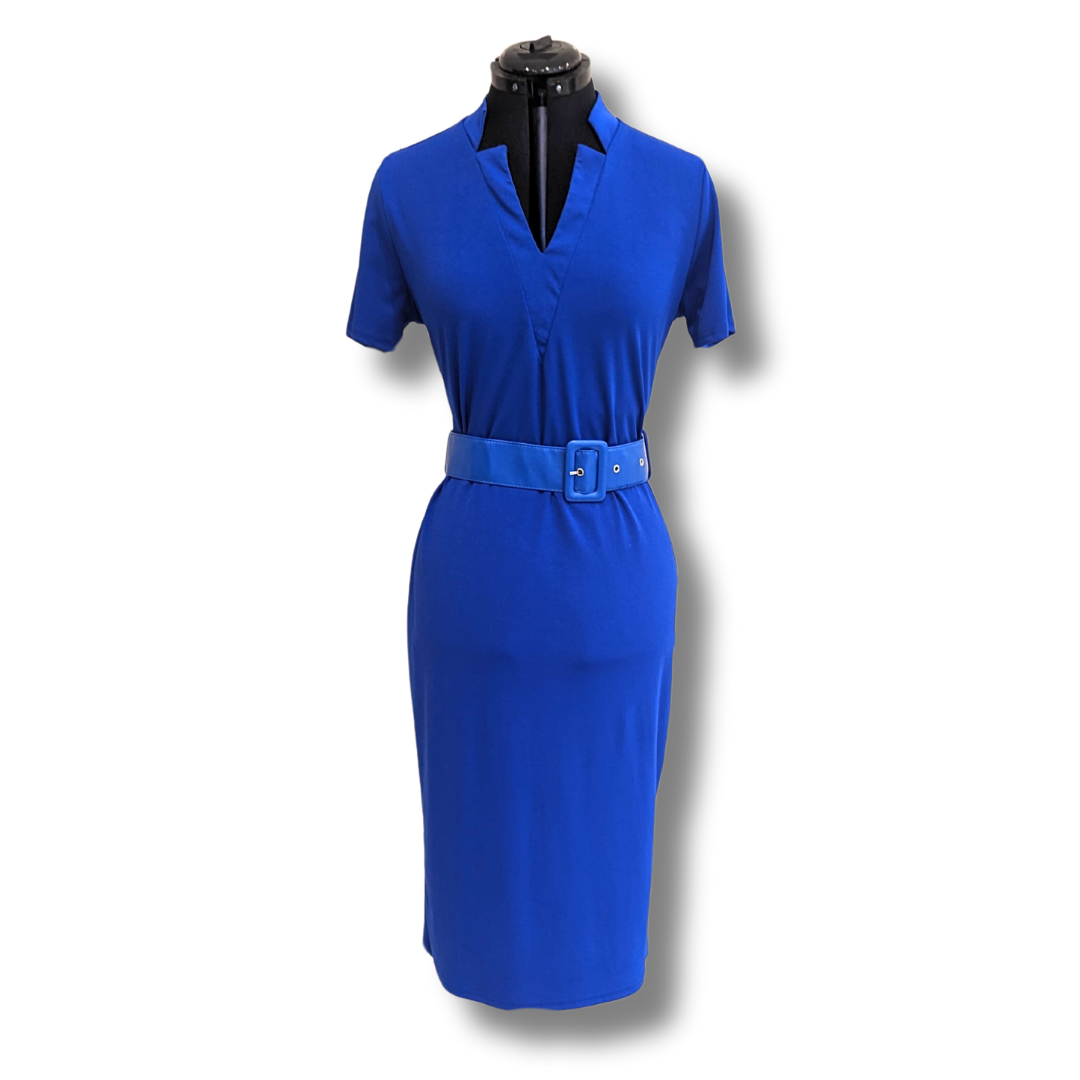 Mundefeis Royal Blue Wiggle Dress