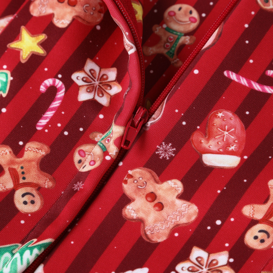 Dolly & Dotty Lily Red Christmas Cookie Print Dress