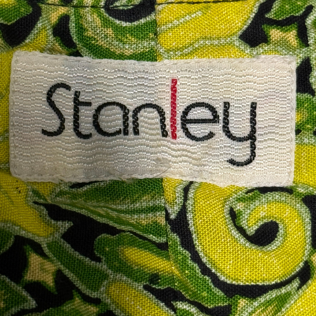 Stanely 70s Yellow & Green Patterned Blouse