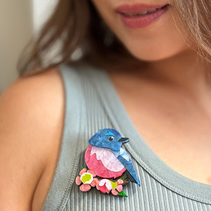 Erstwilder Riley the Robin Brooch