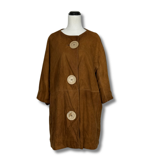 Samuel Robert Original Brown Suede 60s Swing Coat