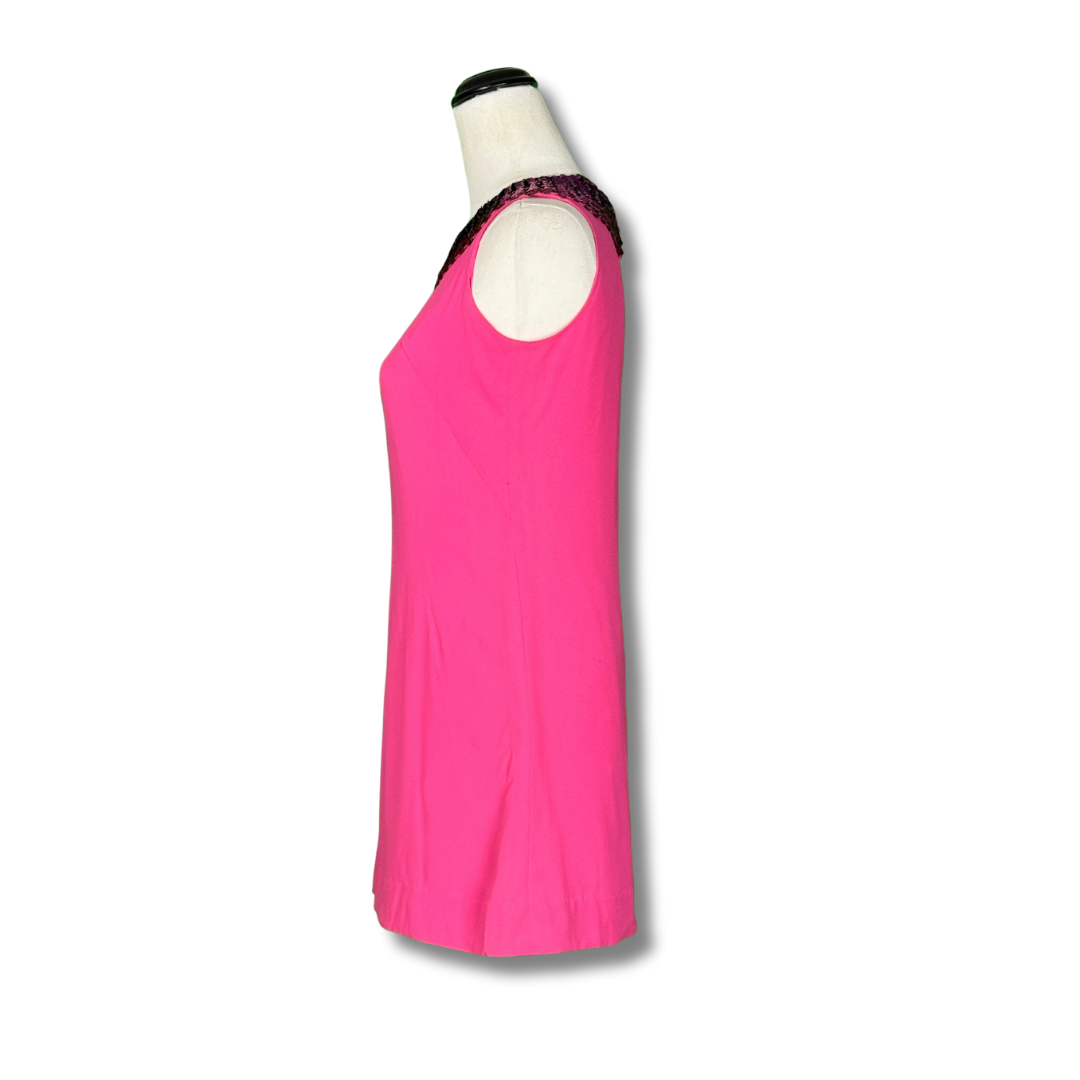 Shubette of London Vintage 60s Hot Pink Mini Dress