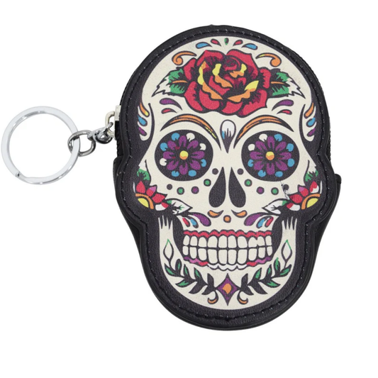 Banned Retro Dia De Muertos Sugar Skull Coin Purse