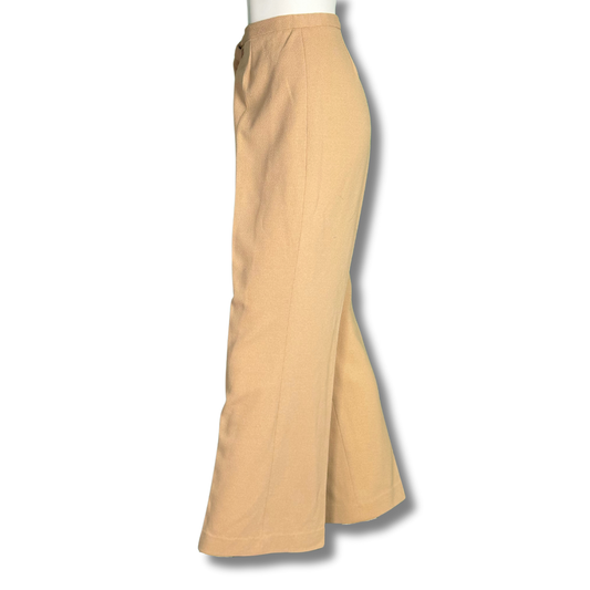 St Michaels Beige Crimplene Beige Trousers