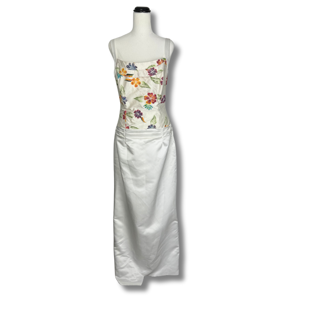 Studibaker Vintage 90s formal white gown