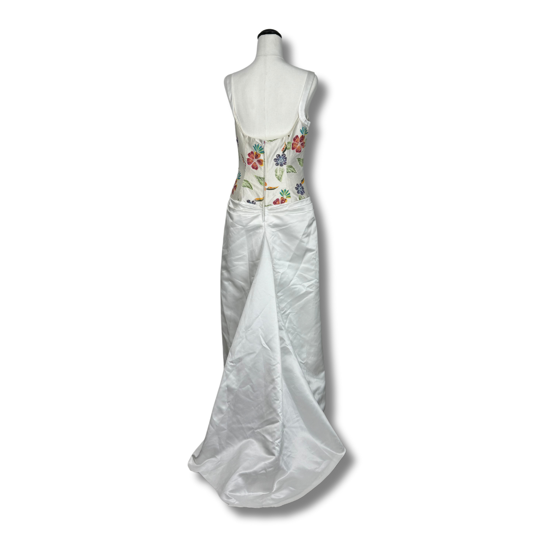 Studibaker Vintage 90s formal white gown