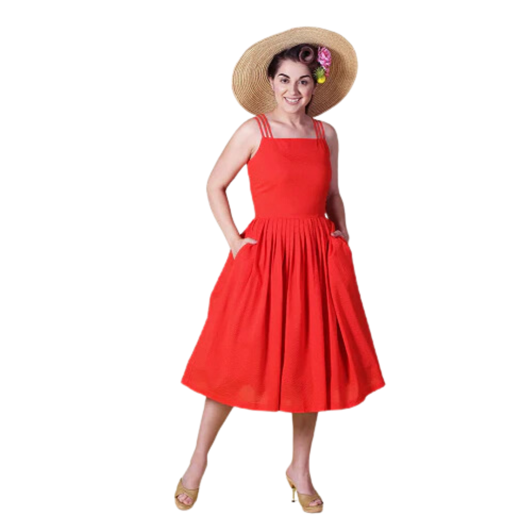 Tatyana Red Tammy Circle Dress