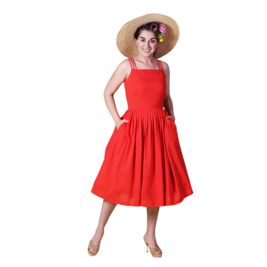 Tatyana Red Tammy Circle Dress - PLEASE READ DESCRIPTION