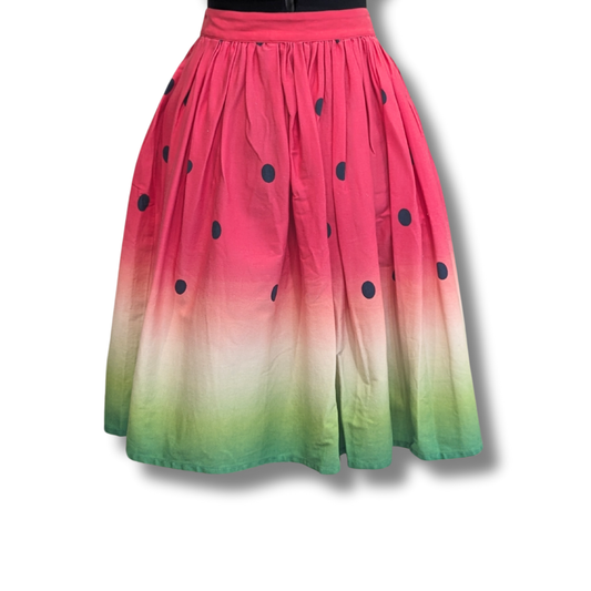 Unique Vintage Elora Watermelon Skirt