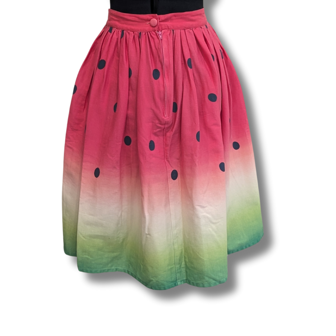 Unique Vintage Elora Watermelon Skirt